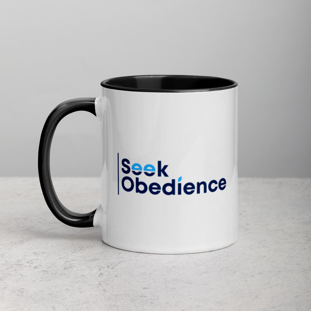 Seek Obedience Mug with Color Inside