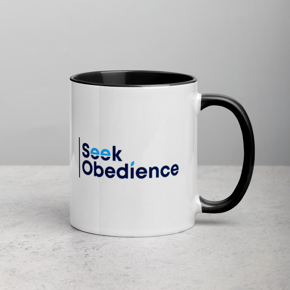 Seek Obedience Mug with Color Inside