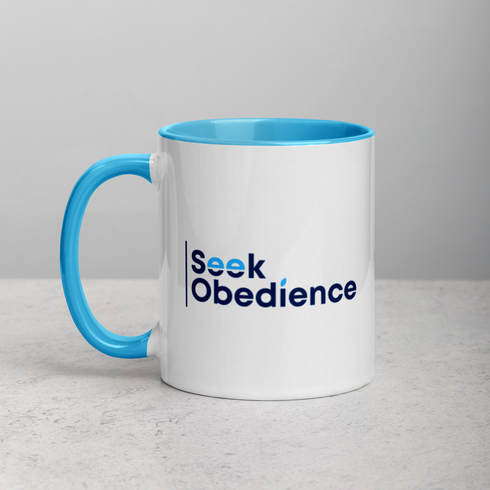 Seek Obedience Mug with Color Inside