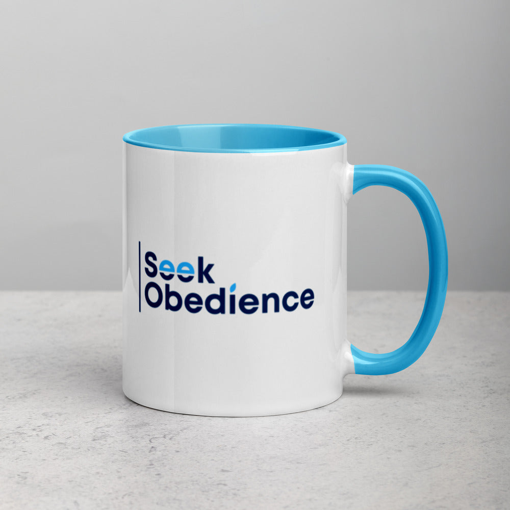 Seek Obedience Mug with Color Inside