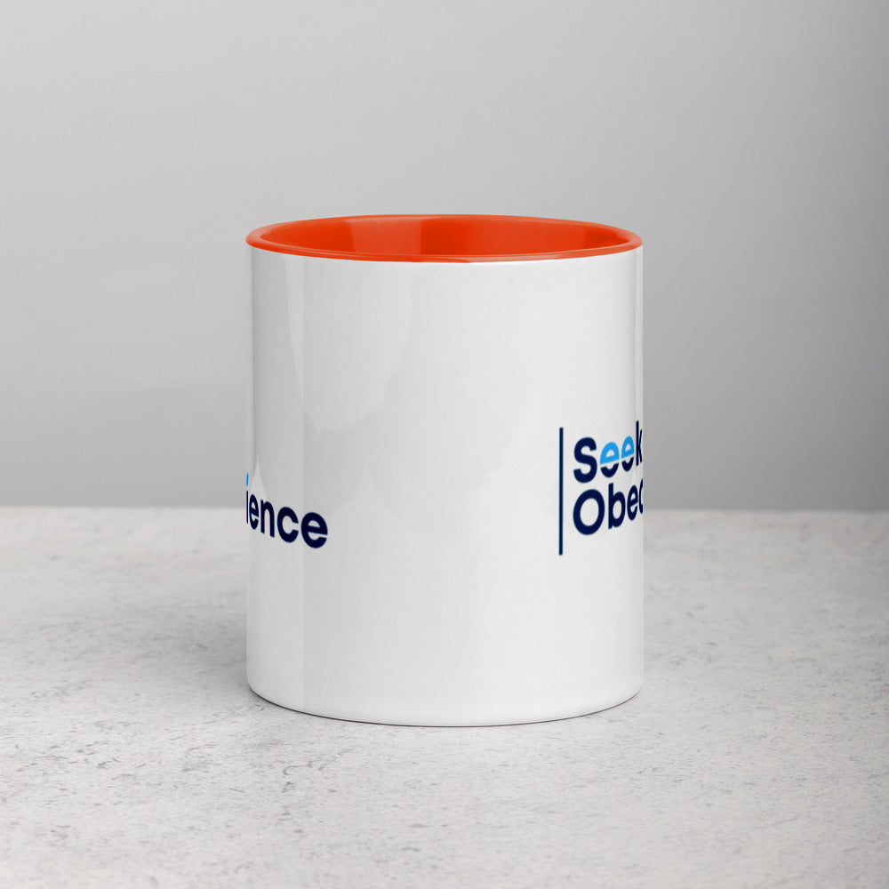 Seek Obedience Mug with Color Inside