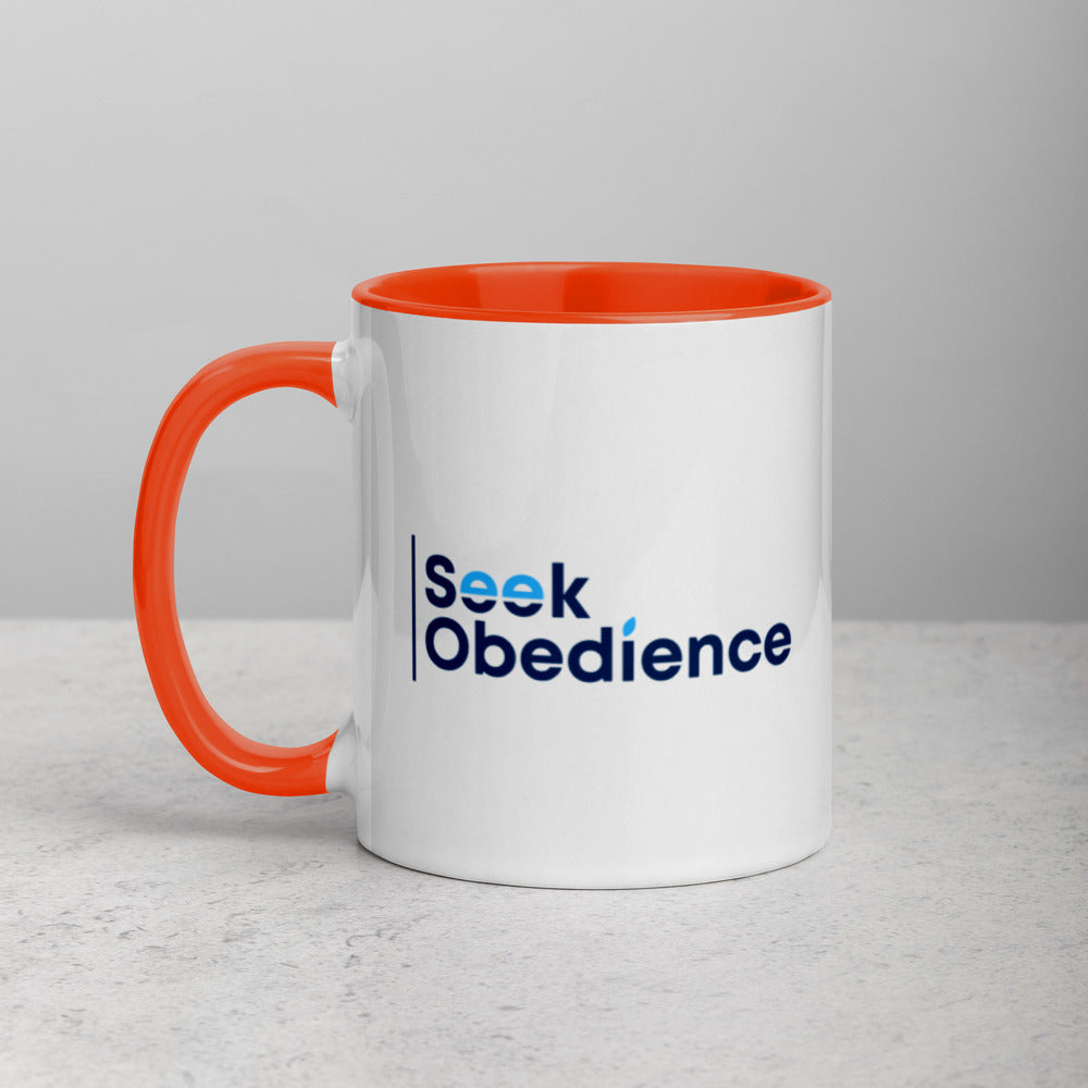 Seek Obedience Mug with Color Inside