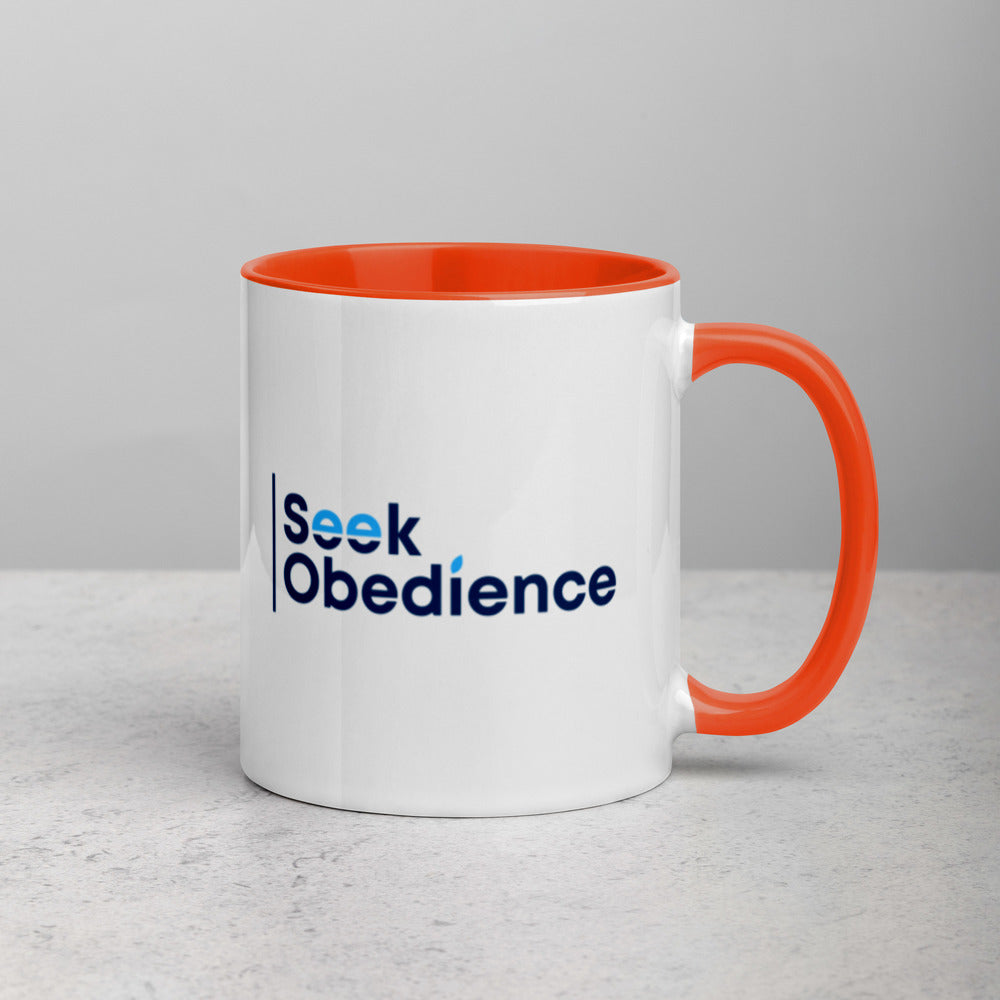 Seek Obedience Mug with Color Inside