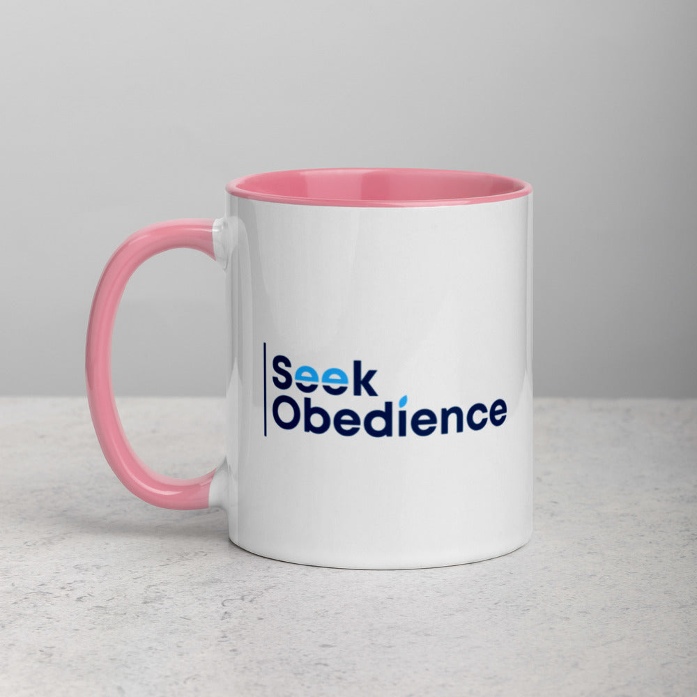 Seek Obedience Mug with Color Inside
