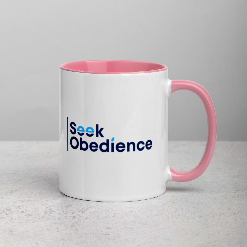 Seek Obedience Mug with Color Inside