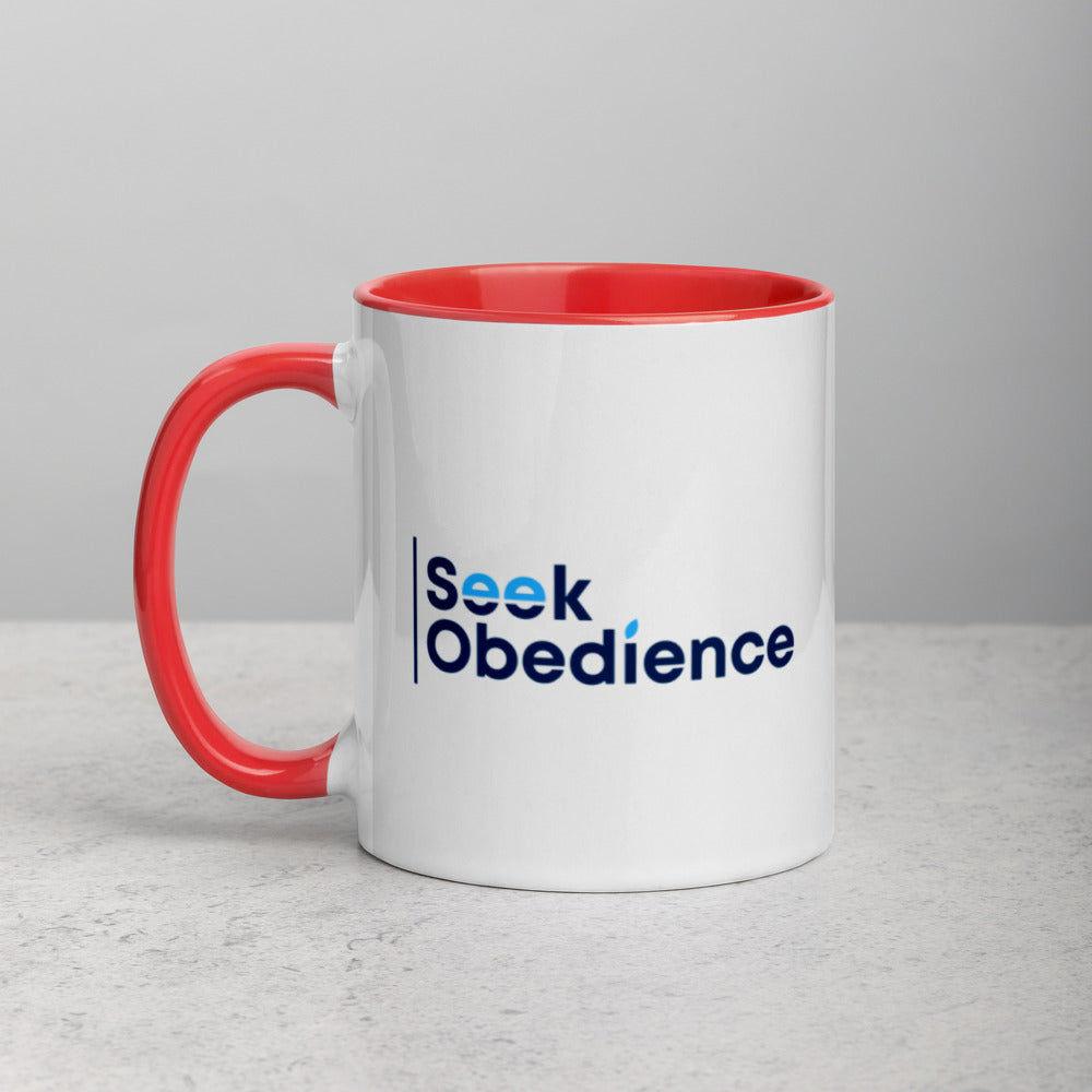 Seek Obedience Mug with Color Inside