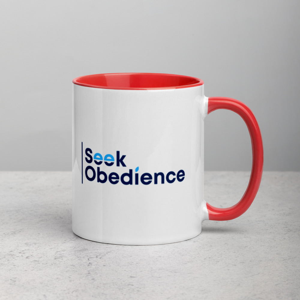 Seek Obedience Mug with Color Inside