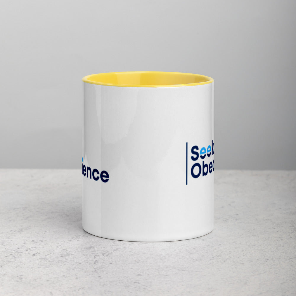 Seek Obedience Mug with Color Inside